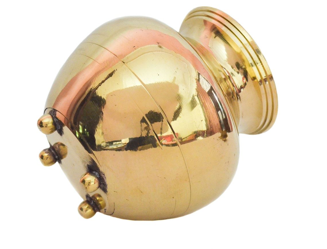 Brass Round Flower Vase