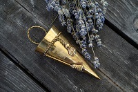 Brass Small Size Cone Shaped Planter