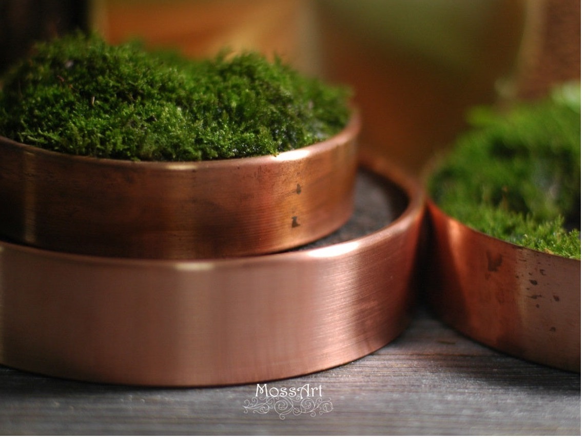 Pair Of Copper Small Planter