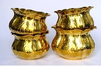 Brass Net Engraved Big Planter