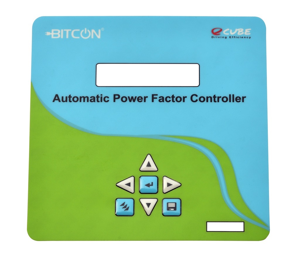 Graphic Overlay Front Sticker - Custom Shape, Rear Adhesive | Ideal For Power Factor Controllers, Electronic Panels, Cnc Machinery, Energy Meters, Customized Colors And Styles