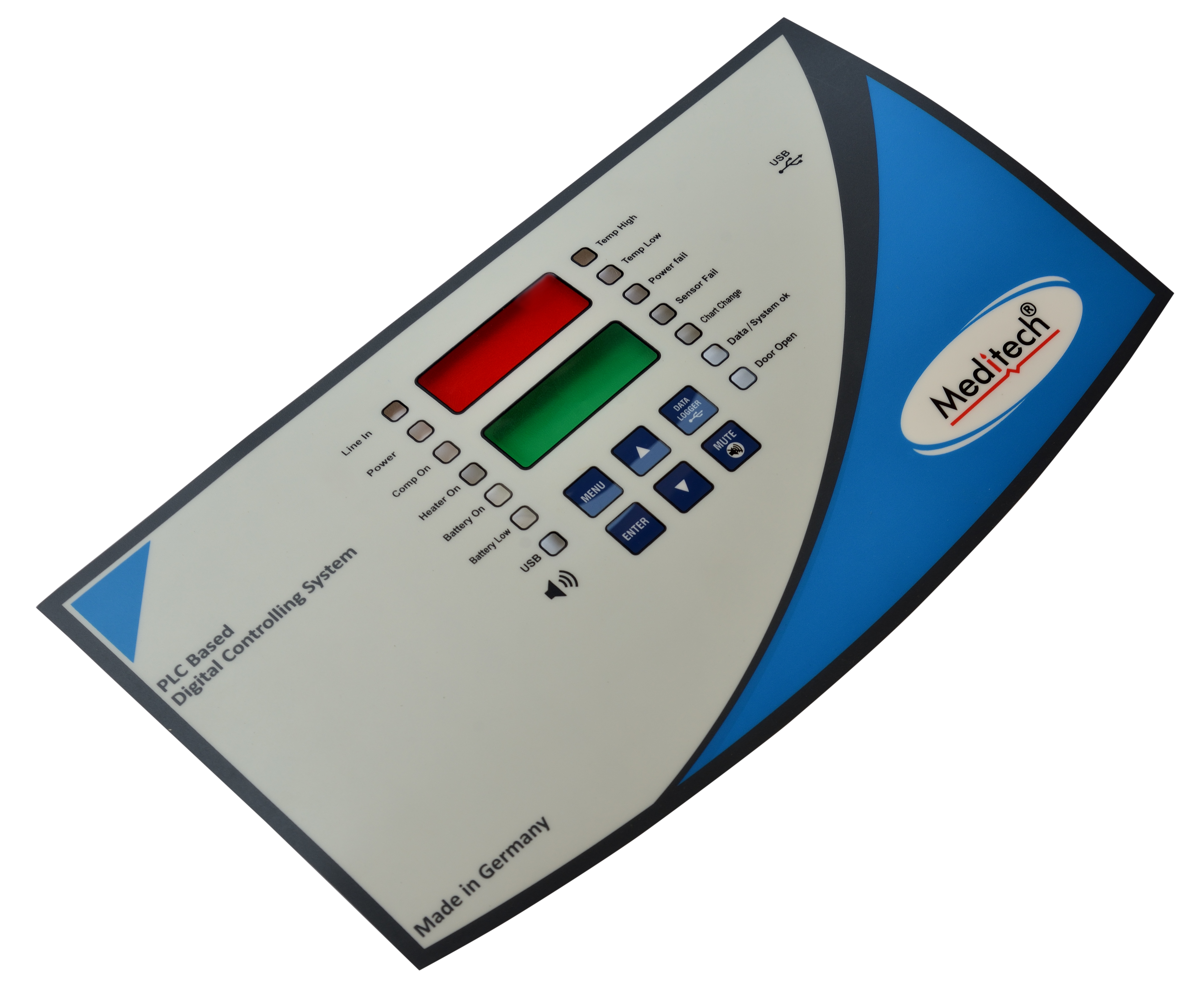 Graphic Overlay With Red And Green Filter - Customized Material Polyester/pc/pet, Customized Size, Selective Area Embossing For Aesthetics