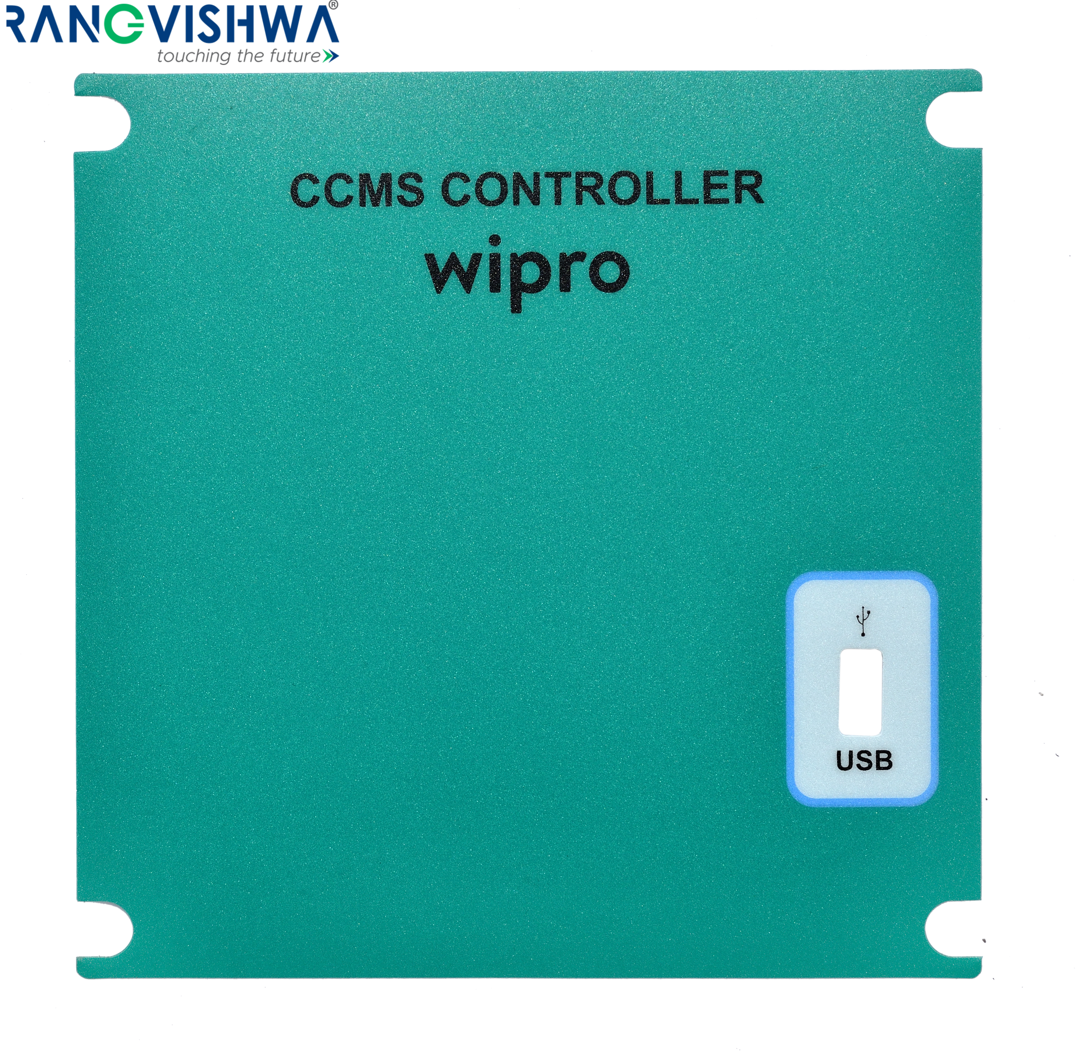Polycarbonate Graphic Overlay - Custom Shape, Rear Adhesive, Multicolor Design | Embossed Buttons & Logo, Suitable For Electronic Panels & Cnc Machinery