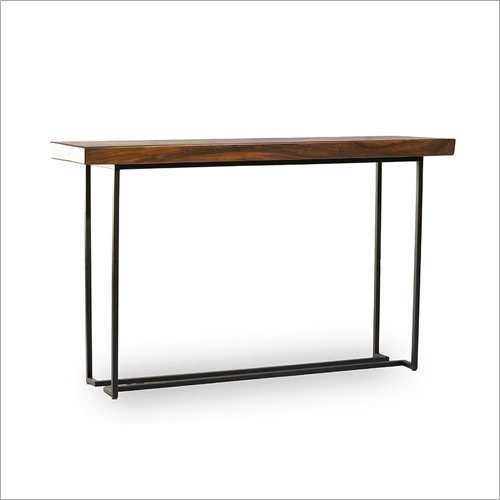 Brown Wooden Top Console Table