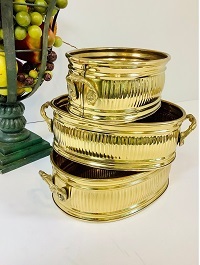Brass High Quality Full Engraved New Design Planter