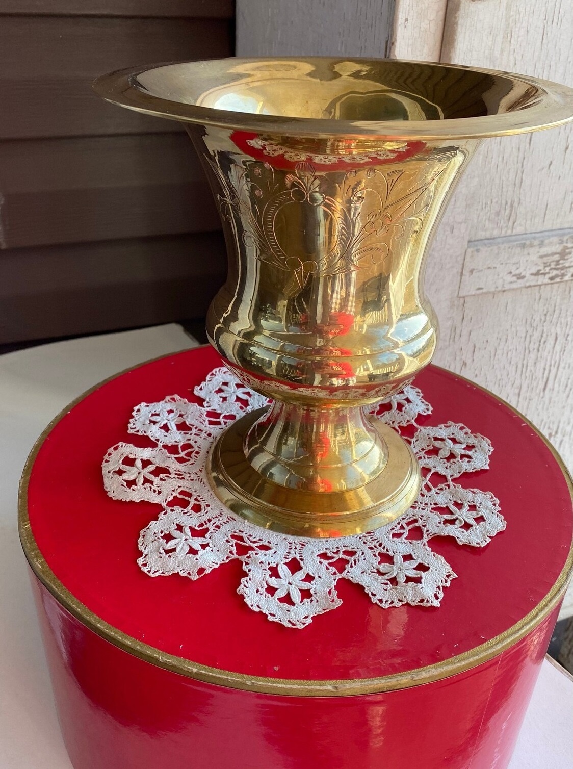 Brass Pair Of Vase For Indoor