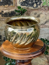 Brass Small Texture Planter