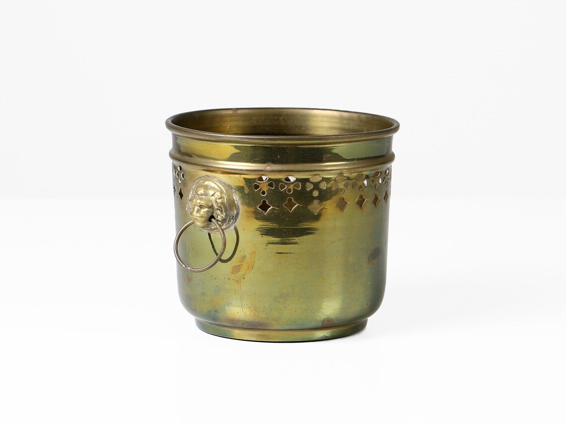 Brass Small Texture Planter
