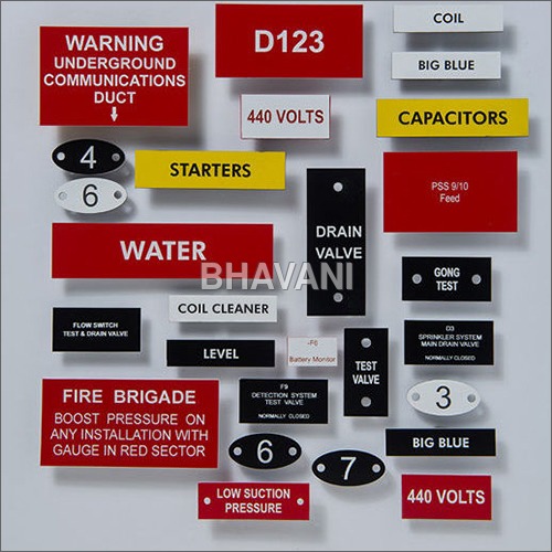 Sign Label - Customizable Adhesive Sticker, Multicolor, Various Thickness mm | Ideal for Industrial and Commercial Use