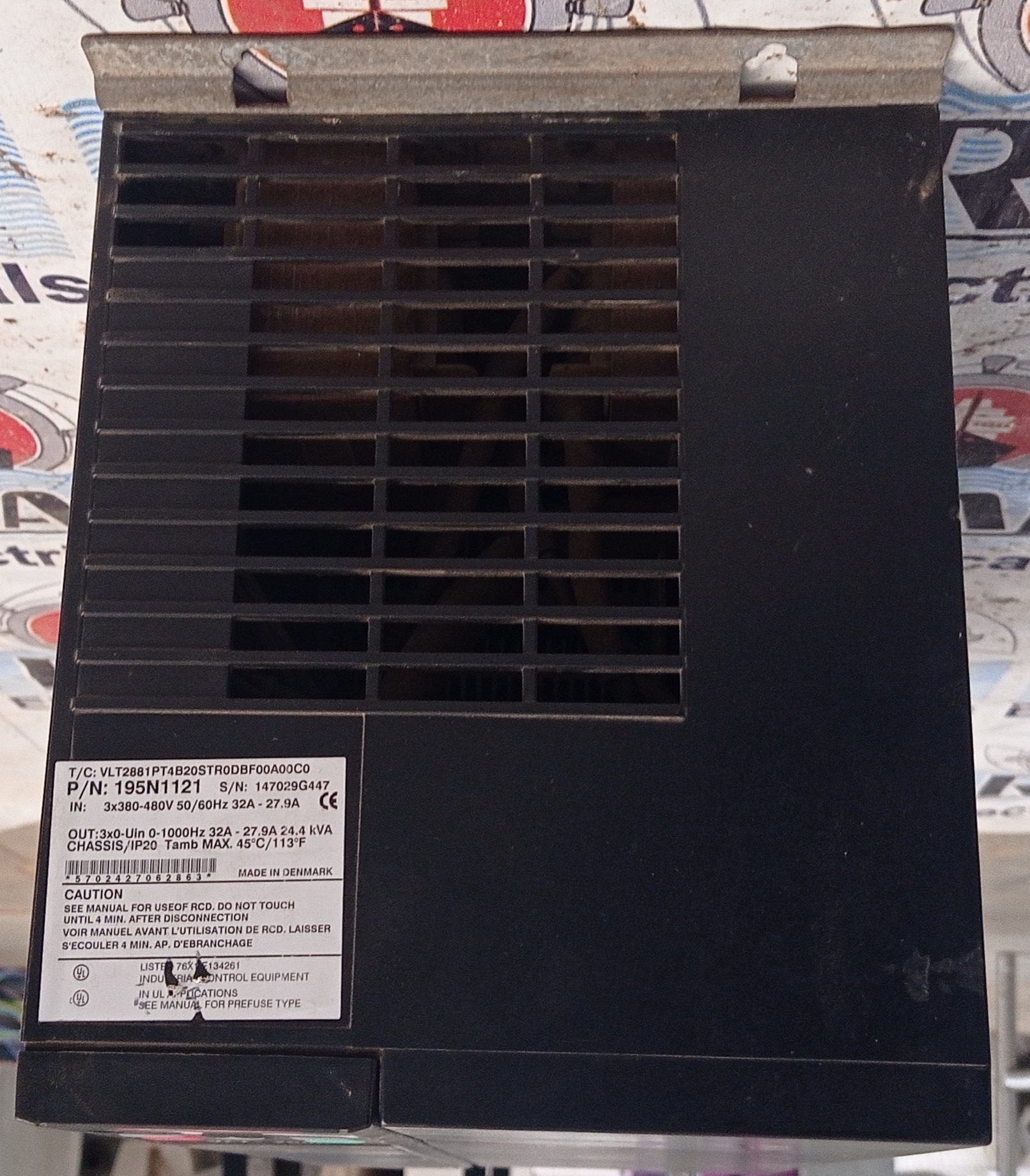 Danfoss Vlt 2800 30 Hp Ac Drive