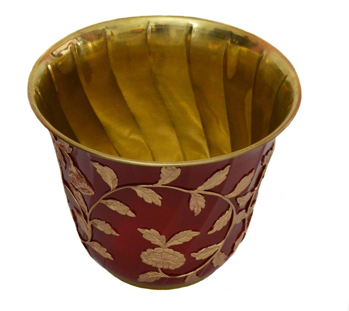 Brass High Quality Table Top Planter