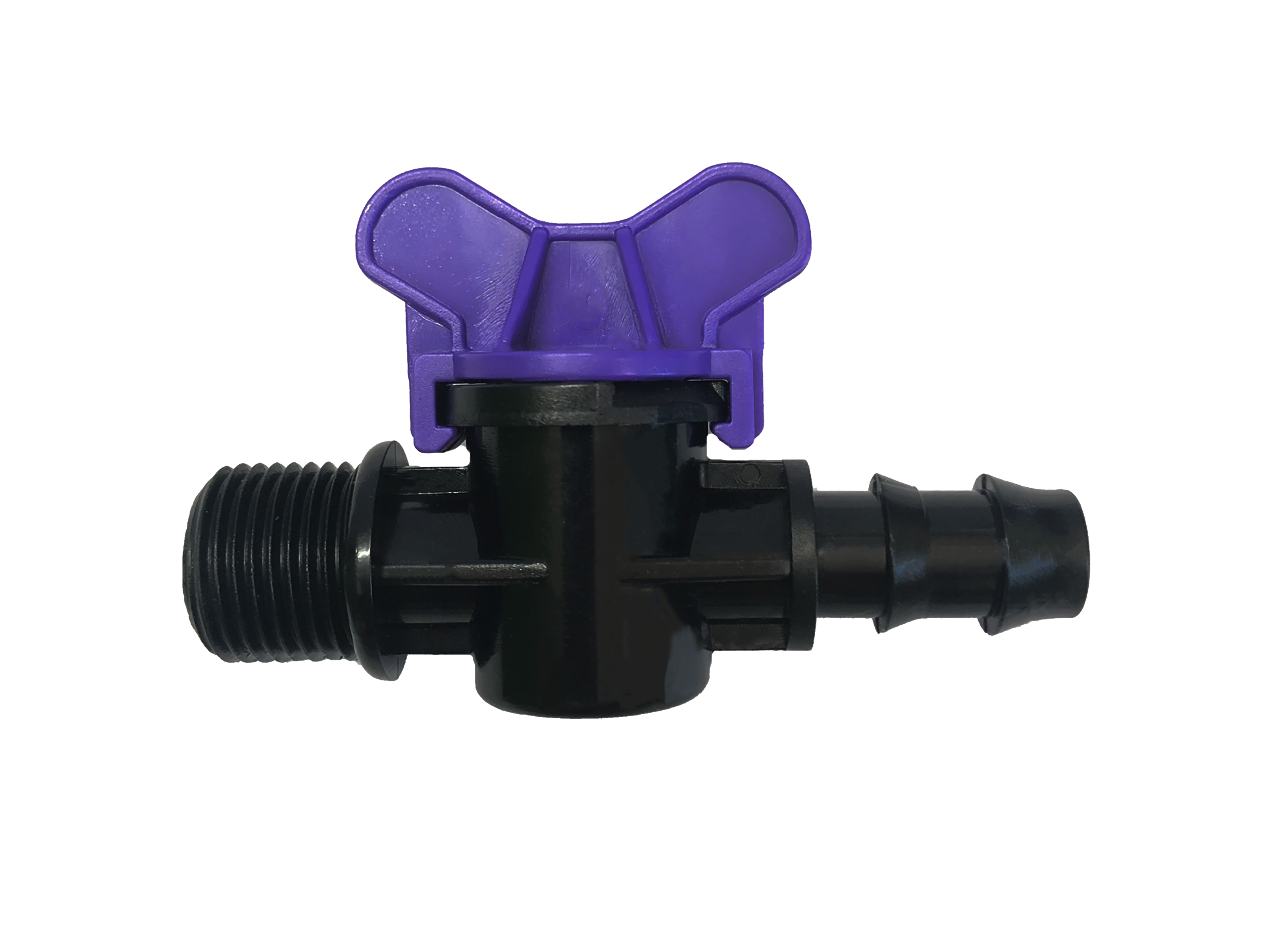 Lateral Valve - Engineering Plastic, 1/2" X 16mm & 16x16mm Sizes, Black | Uv & Impact Resistant, Zero Leakage, Hydraulic Application