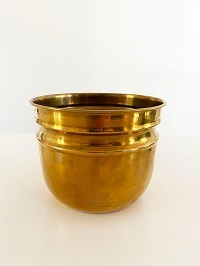 Two Different Size Of Brass Nedw Design Planter With Handle