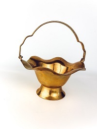 Two Different Size Of Brass Nedw Design Planter With Handle