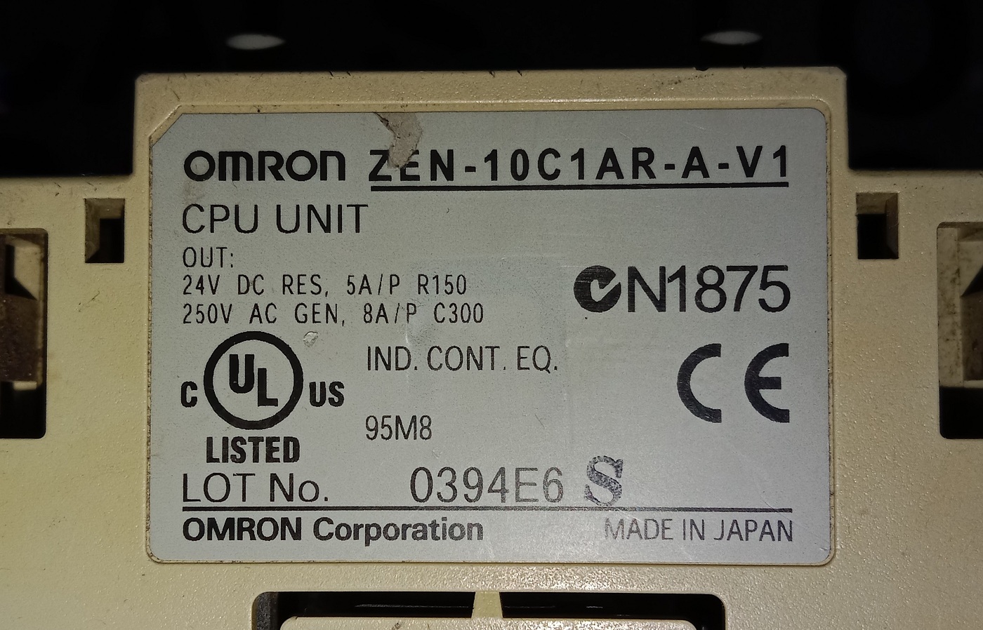 Omron Controller Zen-10cdk-d-v2