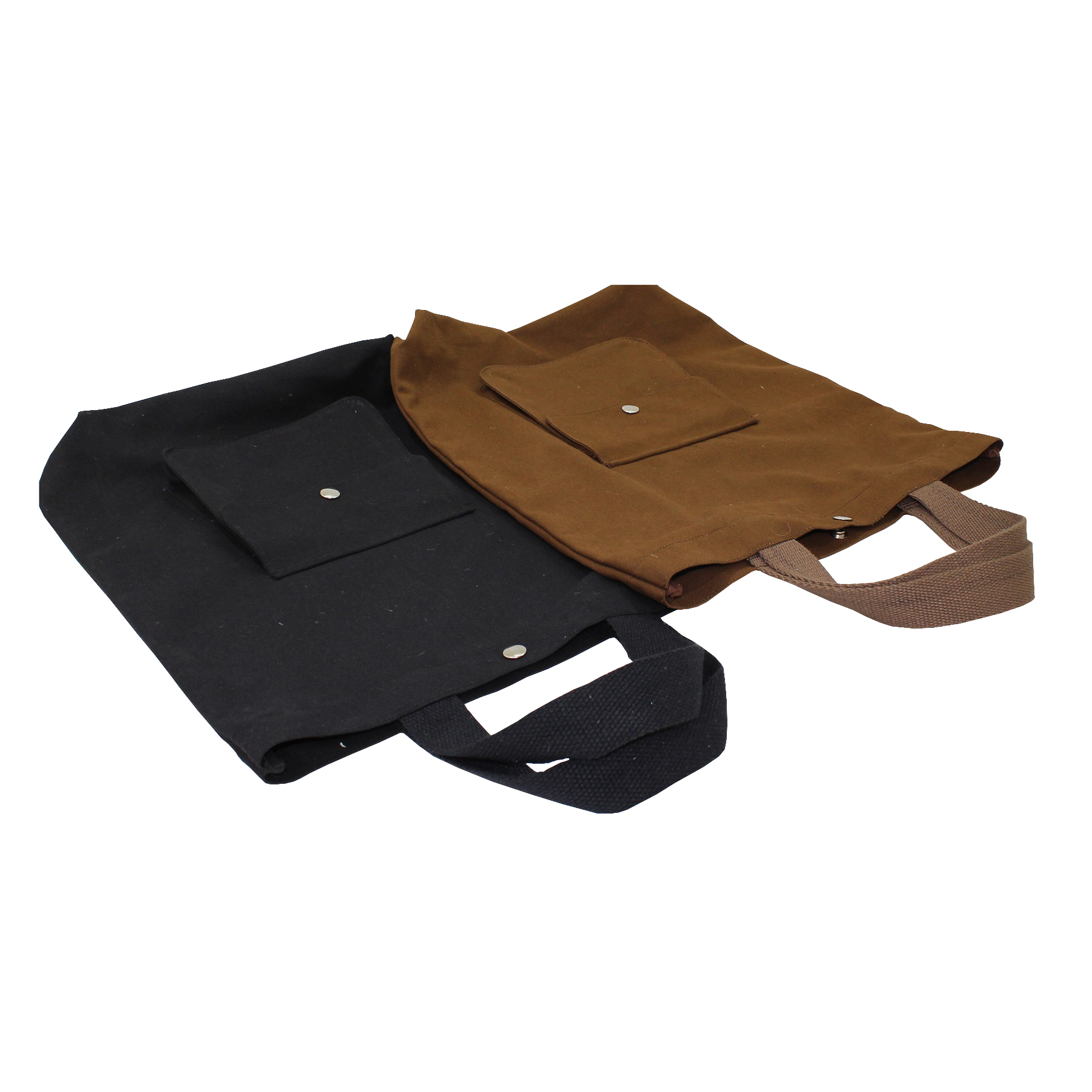 Front Flap Pocket Cotton Web Handle Top Press Button Tote Bag Capacity: 5 Kgs Kg/day