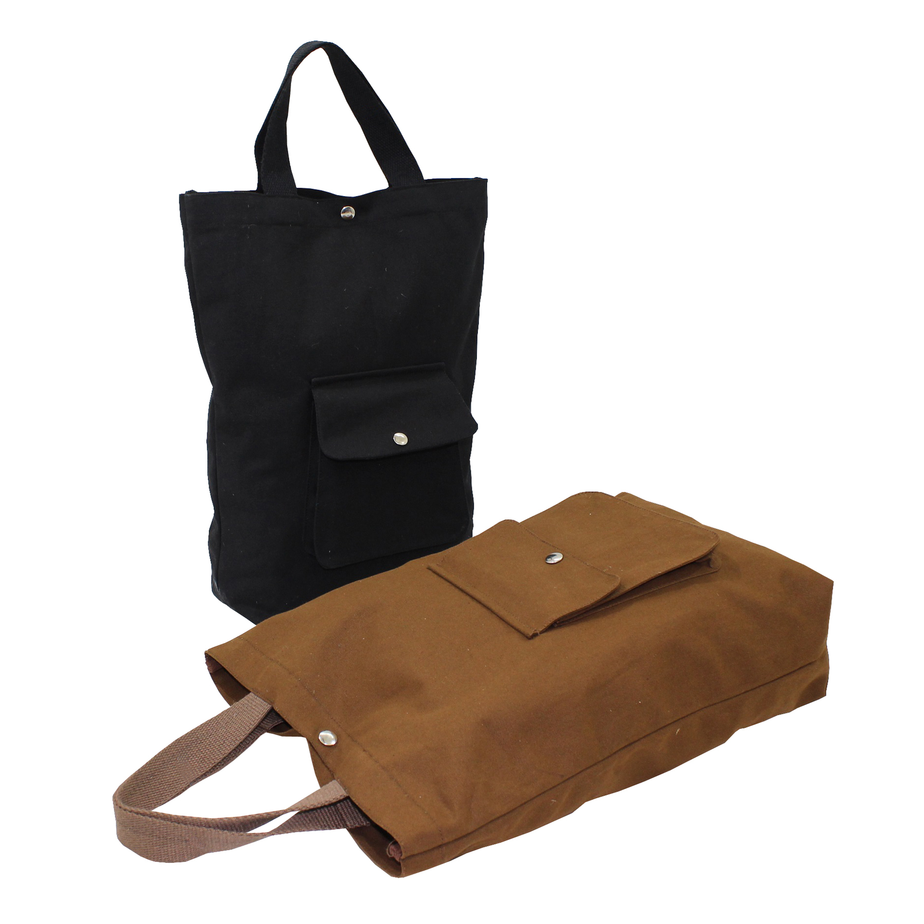 Front Flap Pocket Cotton Web Handle Top Press Button Tote Bag Capacity: 5 Kgs Kg/day