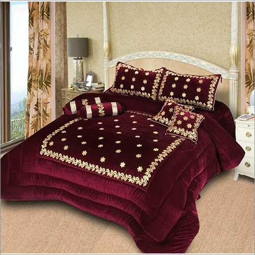 मल्टीकलर मॉडर्न वेडिंग बेडशीट सेट