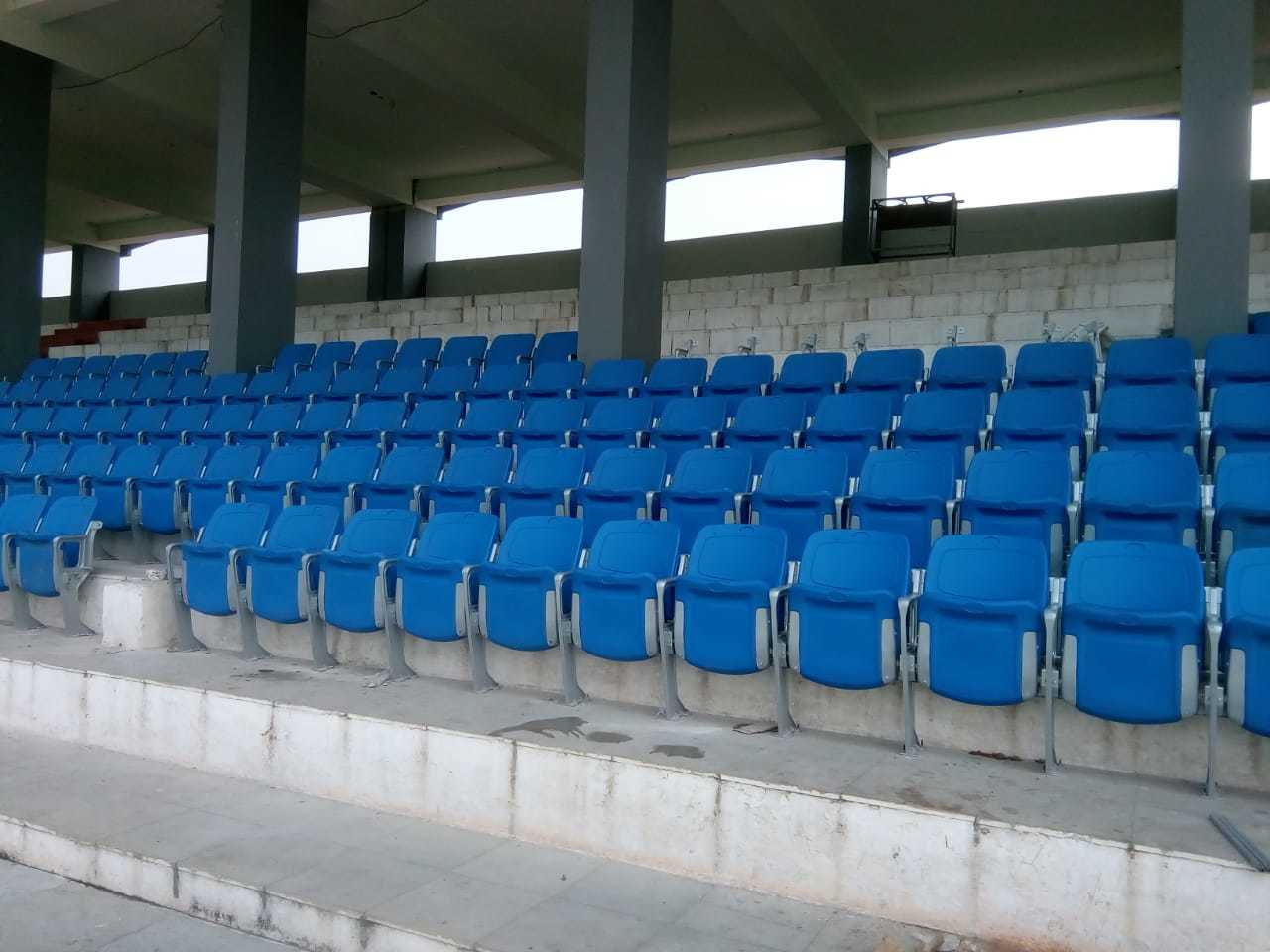 Powder Coated Stadium Tip Up Chairs With Aluminum Stand
