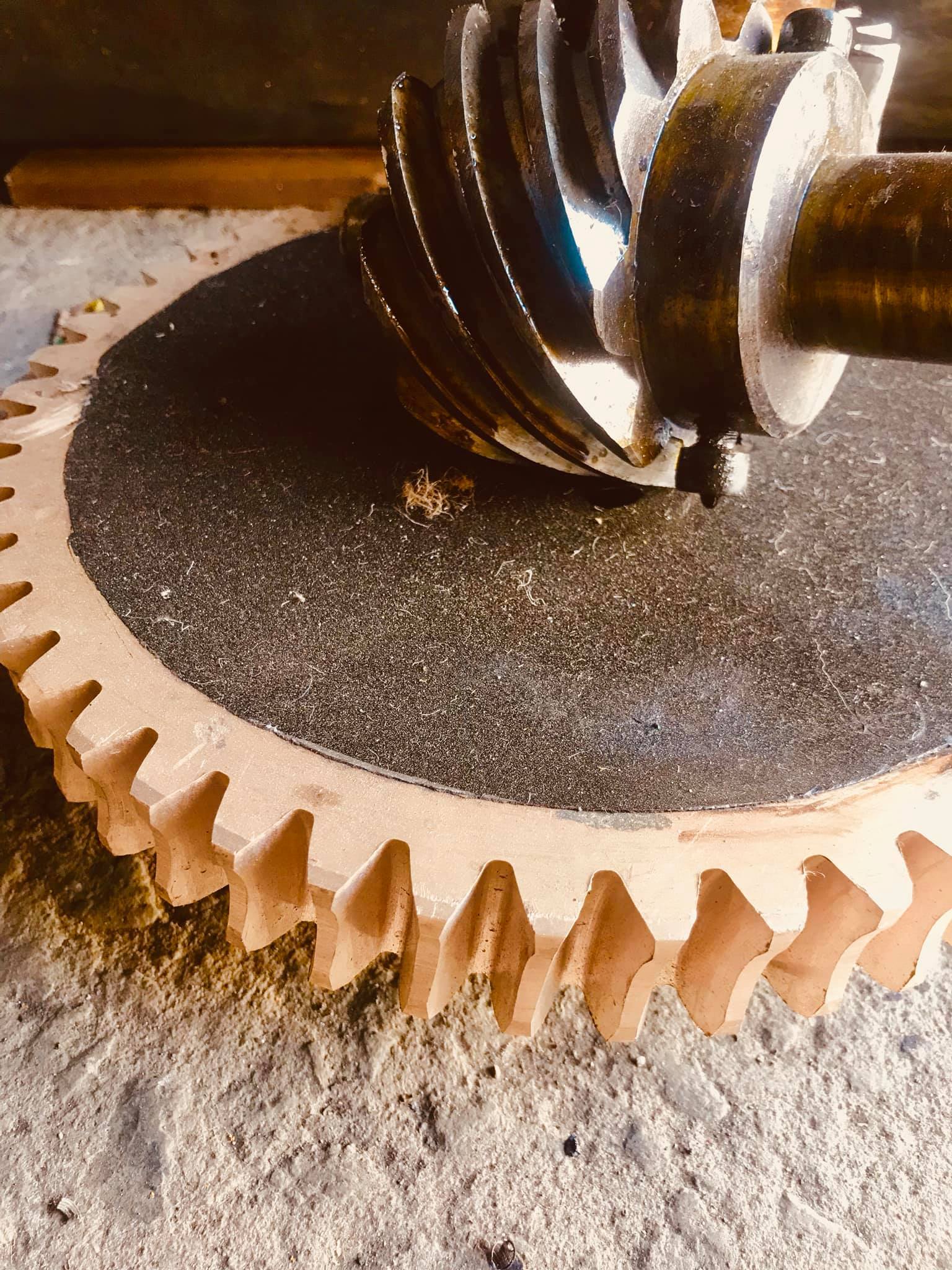 Worm Gear Assembly Of Foundry Ladle Tilting Gearbox - Color: Silver