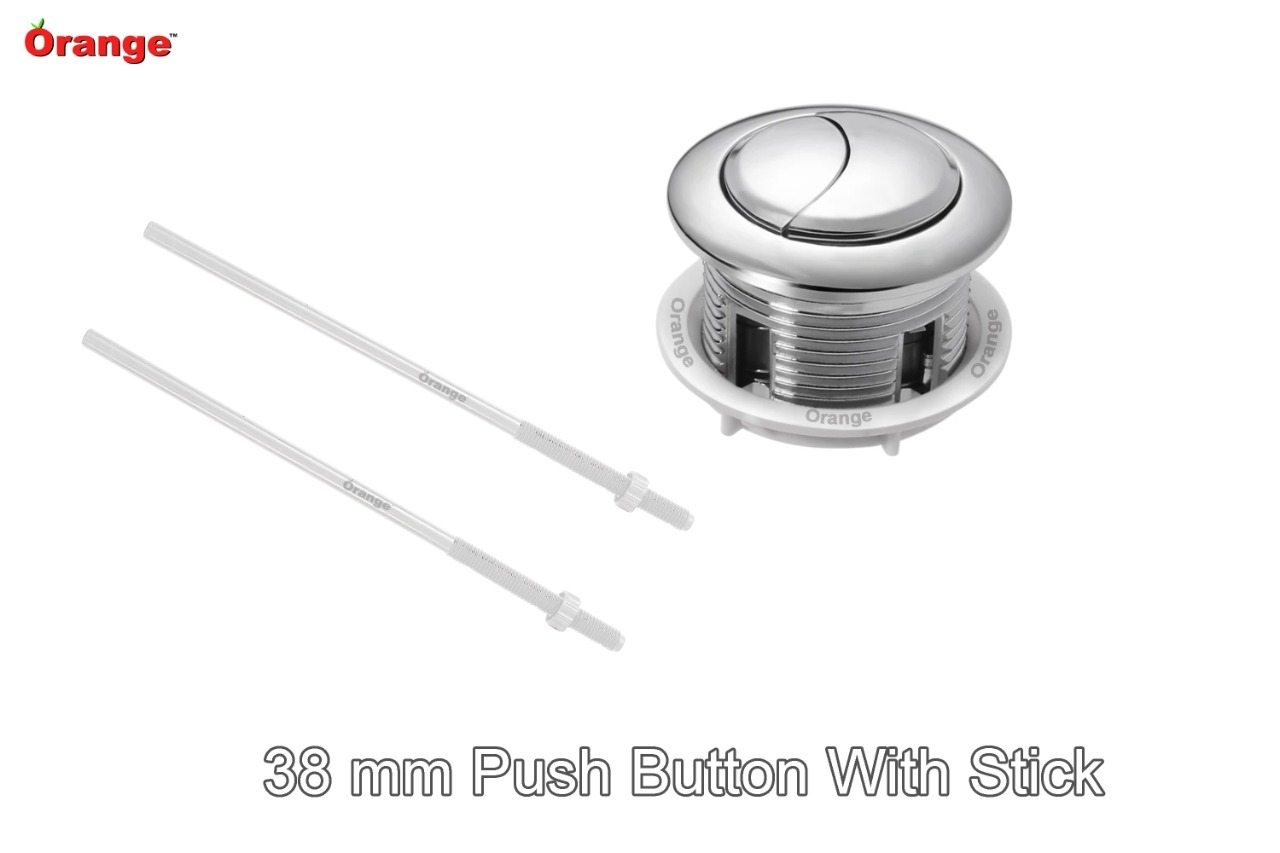Bathroom Accessories Orange 38mm Push Button With Sticks