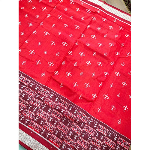 Red Sambalpuri Dupatta