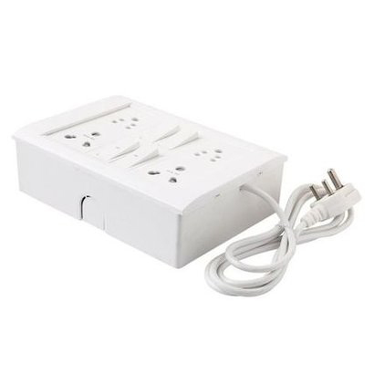 White Modular Electric Sockets