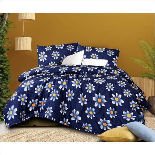 Super Soft Double Bedsheet - Cotton Blend, Full Size, Multicolor | Washable, Printed Pattern for Home and Hotel Use