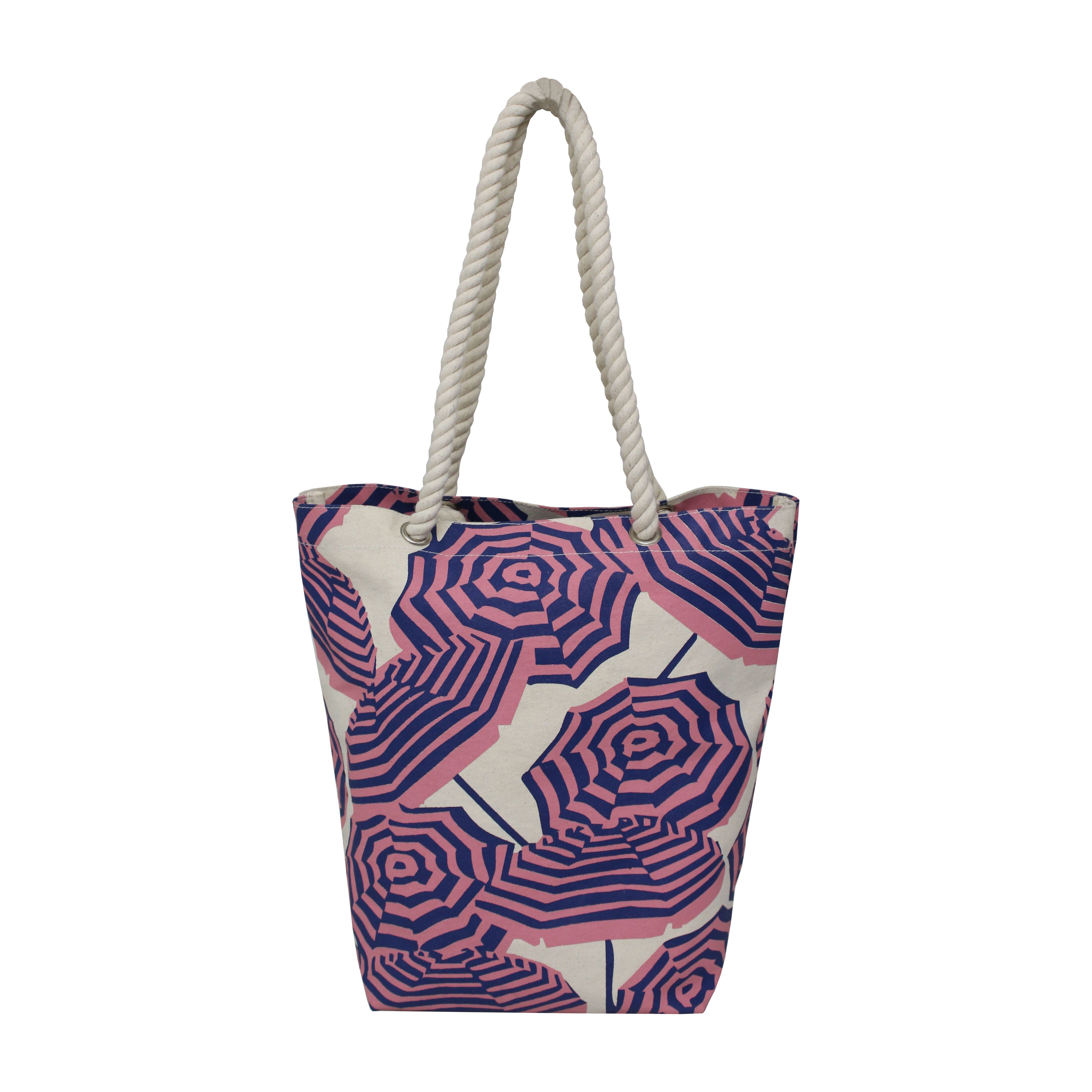 12 Oz Natural Canvas Beach Bag With Twisted Rope Handle Capacity: 8 Kgs Kg/day
