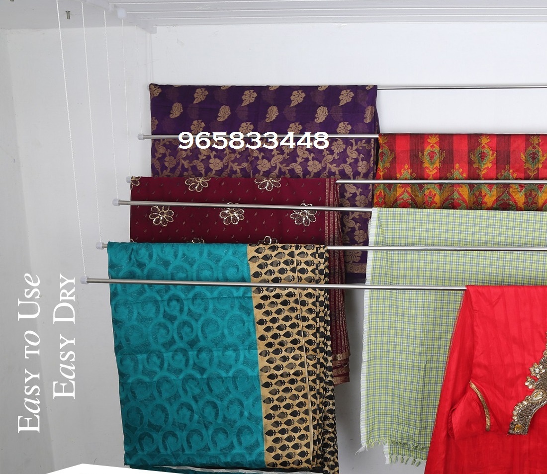 Silver Cloth Drying Hanger In Peelmedu