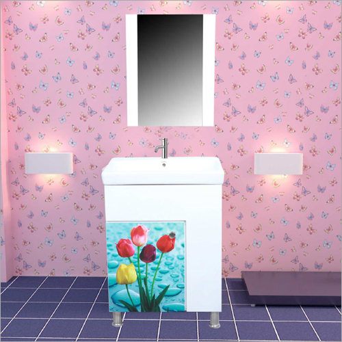 S123 फ्लोर माउंटेड पीवीसी कैबिनेट वैनिटी