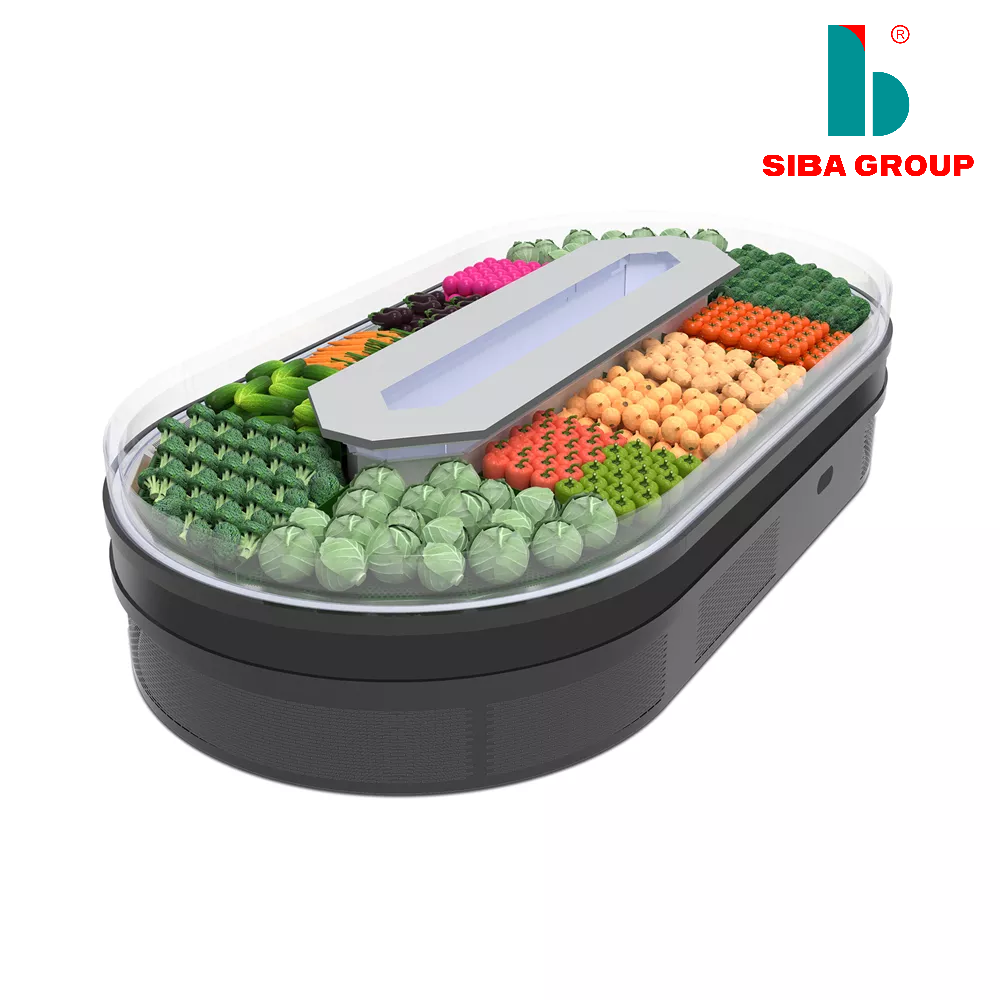 Hot Selling Open Fresh Meat Display - Steel, 3900x2100x890 Mm | Ideal For Restaurants And Supermarkets, Electric Power Source