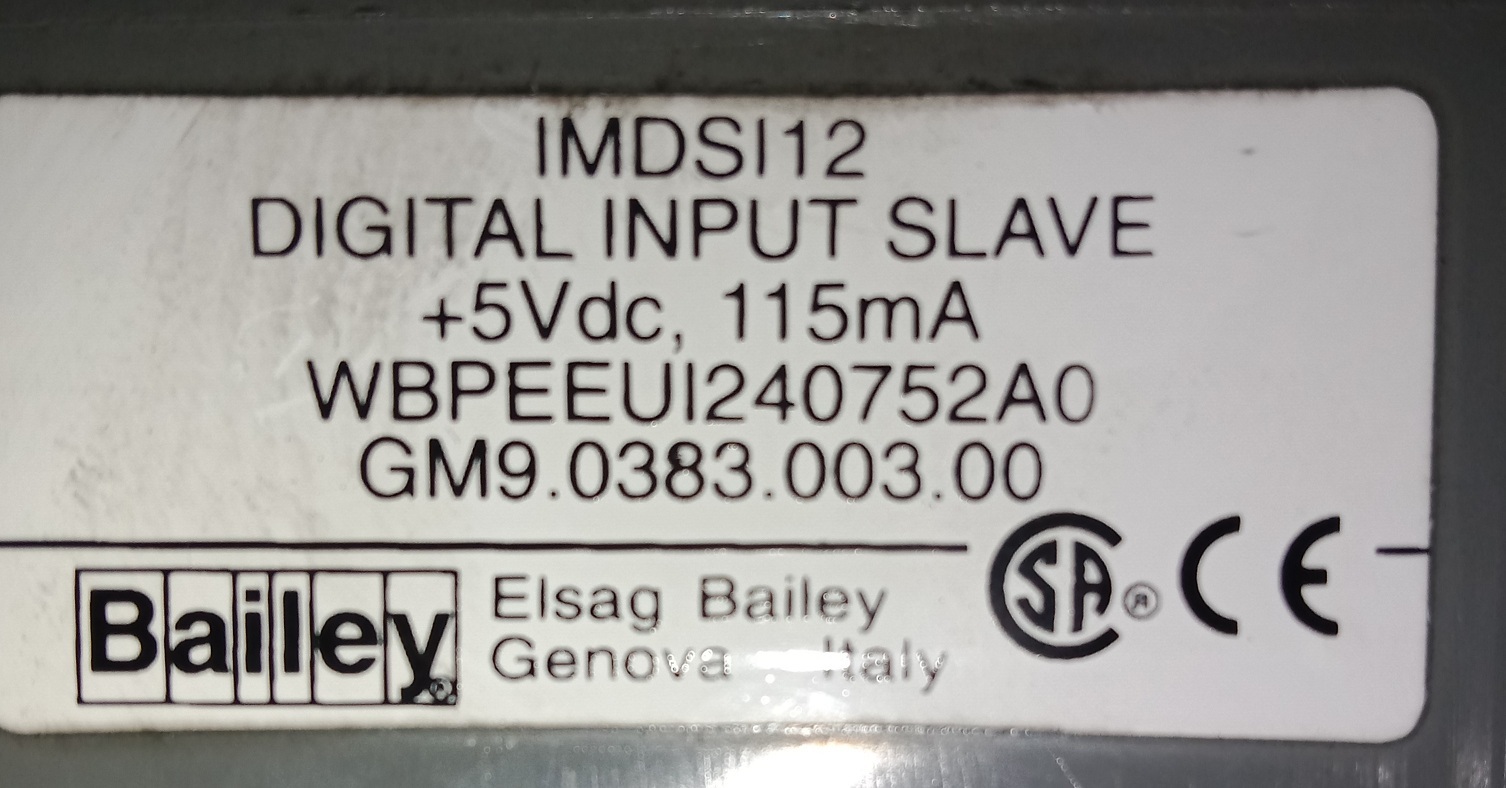 Bailey Digital Input Module Imdsi12
