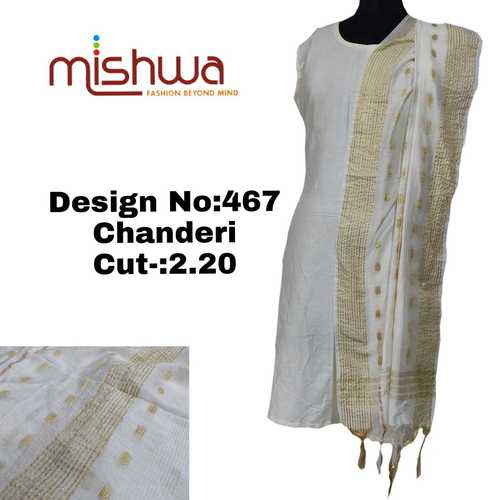 White Ladies Fancy Chanderi Dupatta
