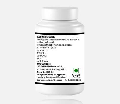 Diabetes Medicine - Herbal Capsules For Adult Daily Use, Two Times A Day | Supports Glucose & Cholesterol Management, Provides Energy