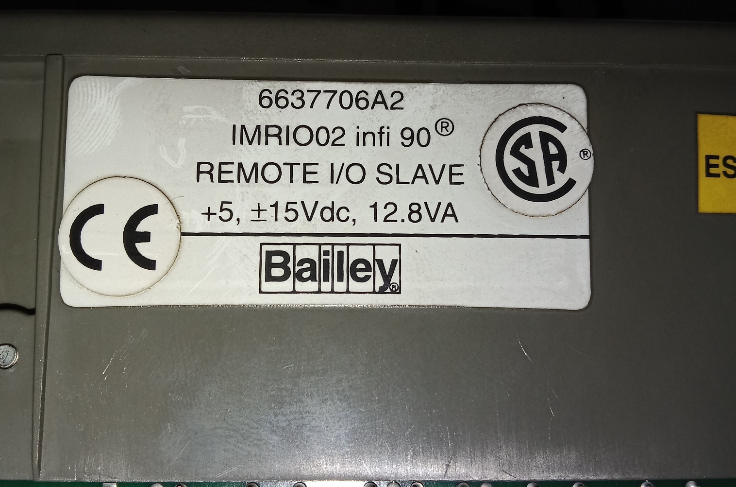 Bailey I/o Module Imrio02