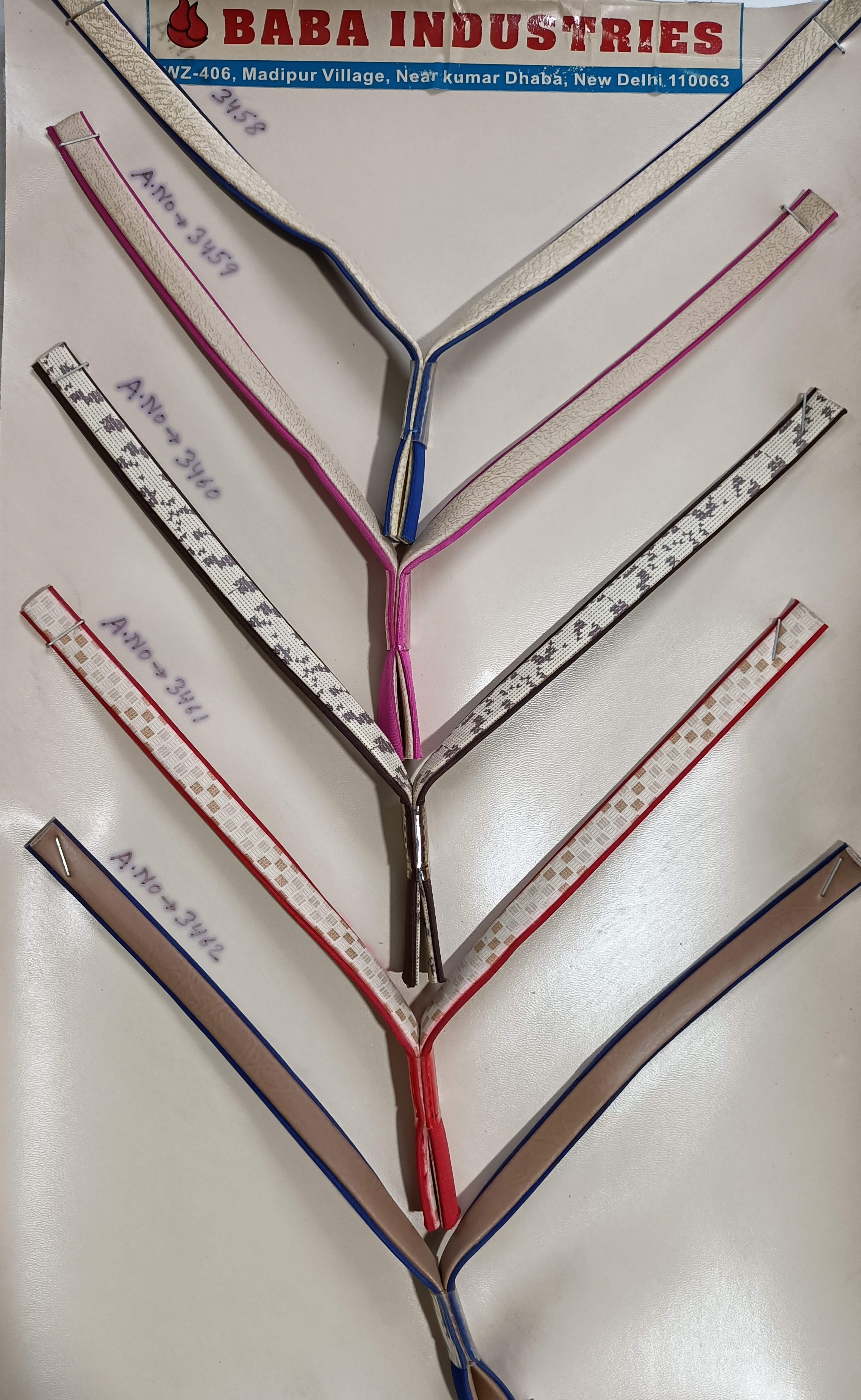 Ladies Footwear Upper Straps V Shape - Pvc Material, 10-12 Mm V Shape Design, Available In Various Colors For Stylish Comfort