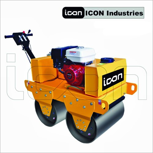 Baby Roller Earth Compactor - Stainless Steel, 2460mm X 750mm X 1800mm, Yellow | Hydrostatic Travel, 20 Kn Centrifugal Force, 35l Water Tank