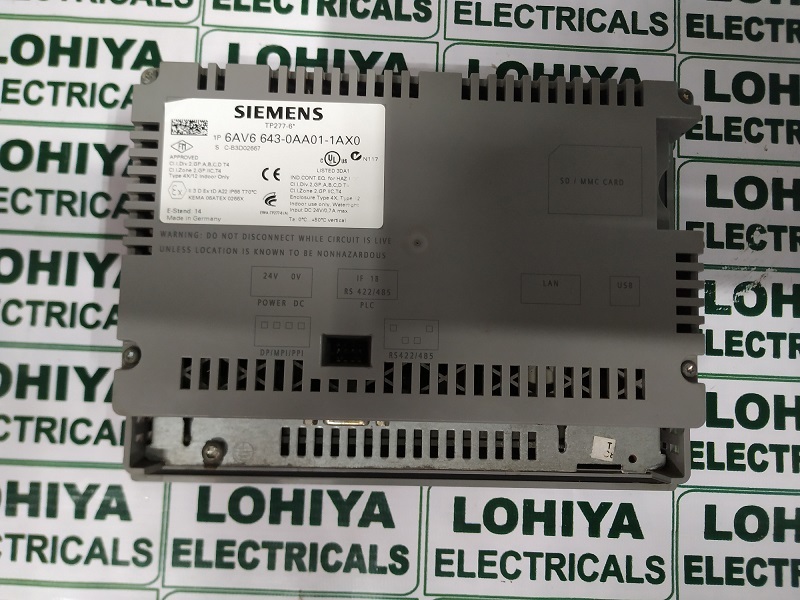 Siemens 6av6 643-0aa01-1ax0 Tp277-6"