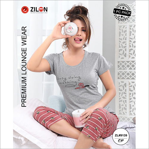 Girls Printed Pajama And Top Night Dress