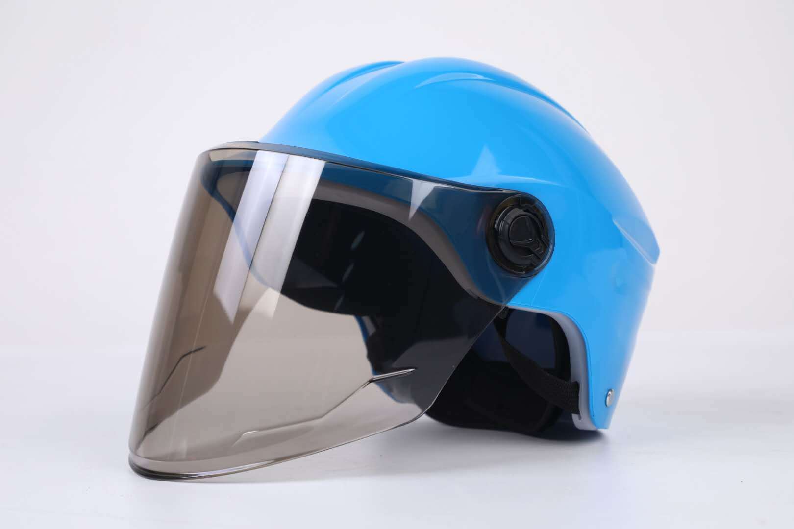 Half Face Helmet - Original Plastic, 52-61cm Size | Impact Resistant, Multi-color Options, 1-year Warranty, Lightweight Design For Road & Mountain Biking