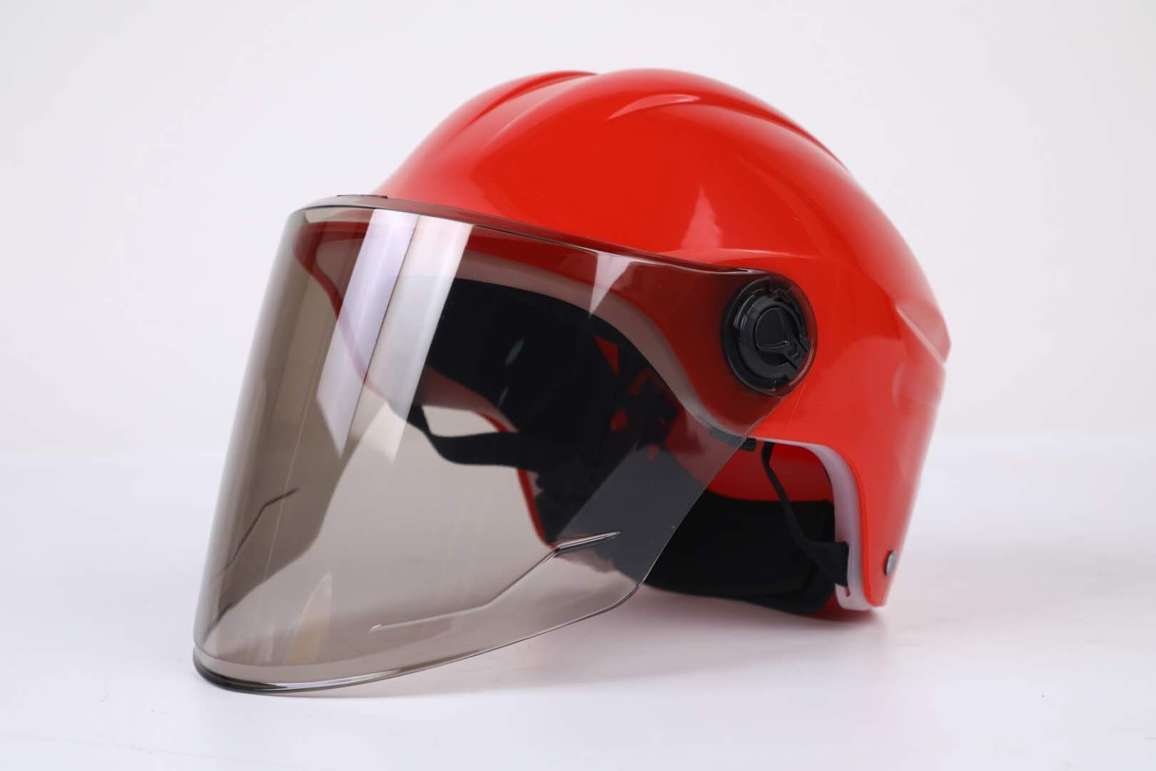 Half Face Helmet - Original Plastic, 52-61cm Size | Impact Resistant, Multi-color Options, 1-year Warranty, Lightweight Design For Road & Mountain Biking