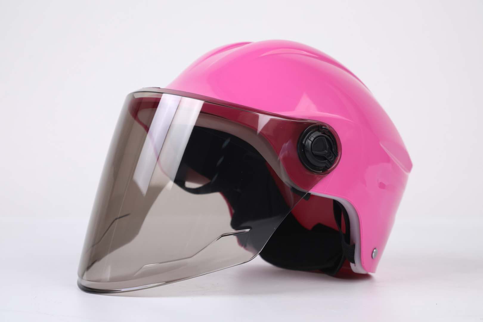 Half Face Helmet - Original Plastic, 52-61cm Size | Impact Resistant, Multi-color Options, 1-year Warranty, Lightweight Design For Road & Mountain Biking
