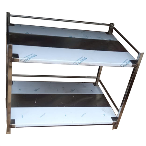 Metal Industrial Ms Two Tier Table