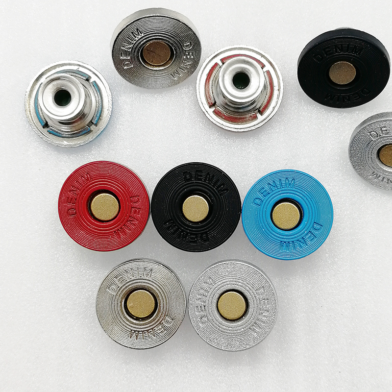 As Picture 17mm Spraying Oil Paint Two Parts Combination Active Bottom Alloy Button