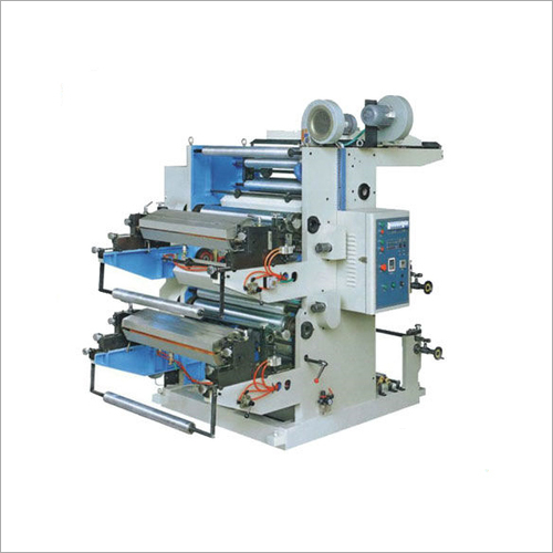 Two Color Non Woven Flexo Printing Machine - 3800x2200x2200 mm, 50 m/min Speed | 1160 mm Max Printing Width, 0.5 mm Registration Accuracy, 2000 kg Weight