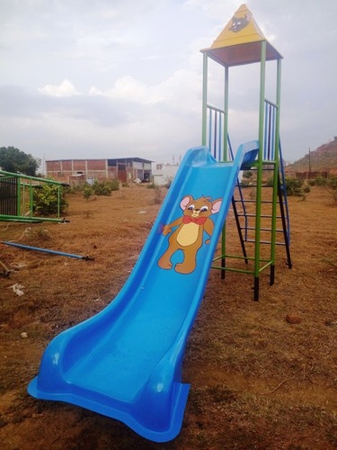 Outdoor Playground Frp Slide With Canopy