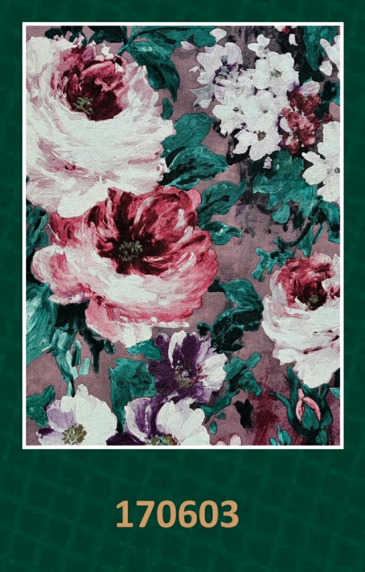 Pvc Wallpaper - Eco-friendly Flower Designs | Stylish, Non-toxic, Perfect For Home And Office Spaces
