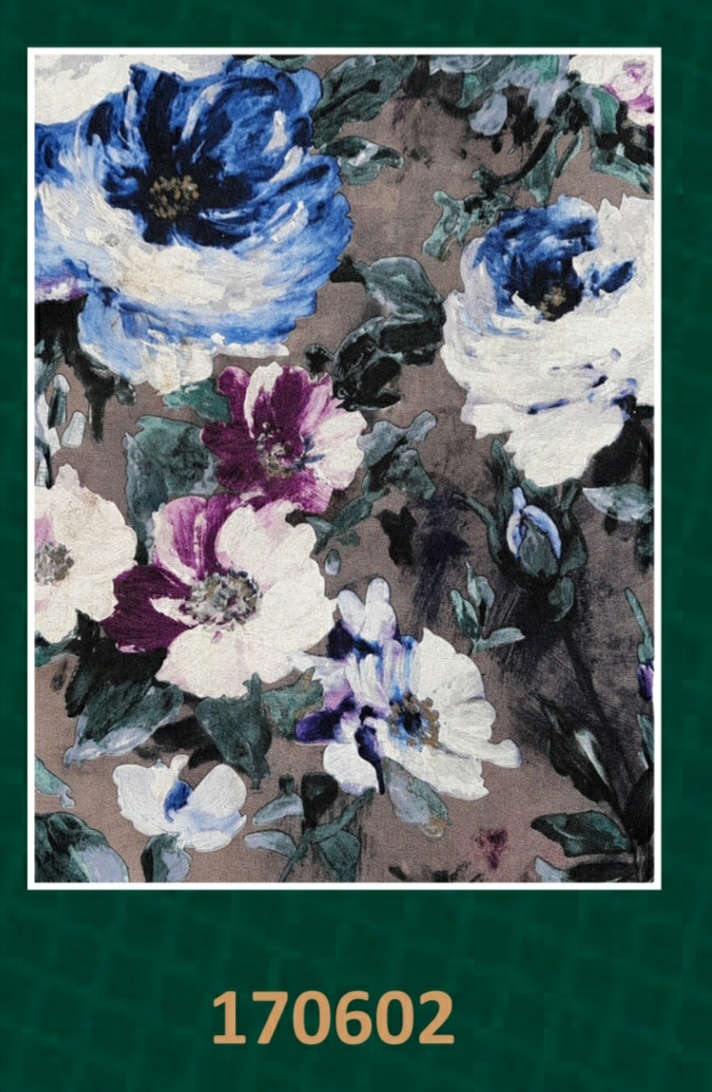 Pvc Wallpaper - Eco-friendly Flower Designs | Stylish, Non-toxic, Perfect For Home And Office Spaces