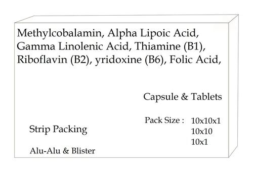 मिथाइलकोबालामिन, अल्फा लिपोइक एसिड, गामा लिनोलेनिक एसिड, थायमिन (B1), राइबोफ्लेविन (B2), राइडोक्सिन (B6), फोलिक एसिड,
